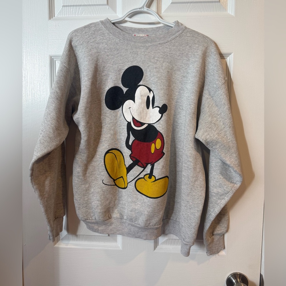 Vintage 90s Mickey Mouse Crewneck Size large Made in USA Walt Disney